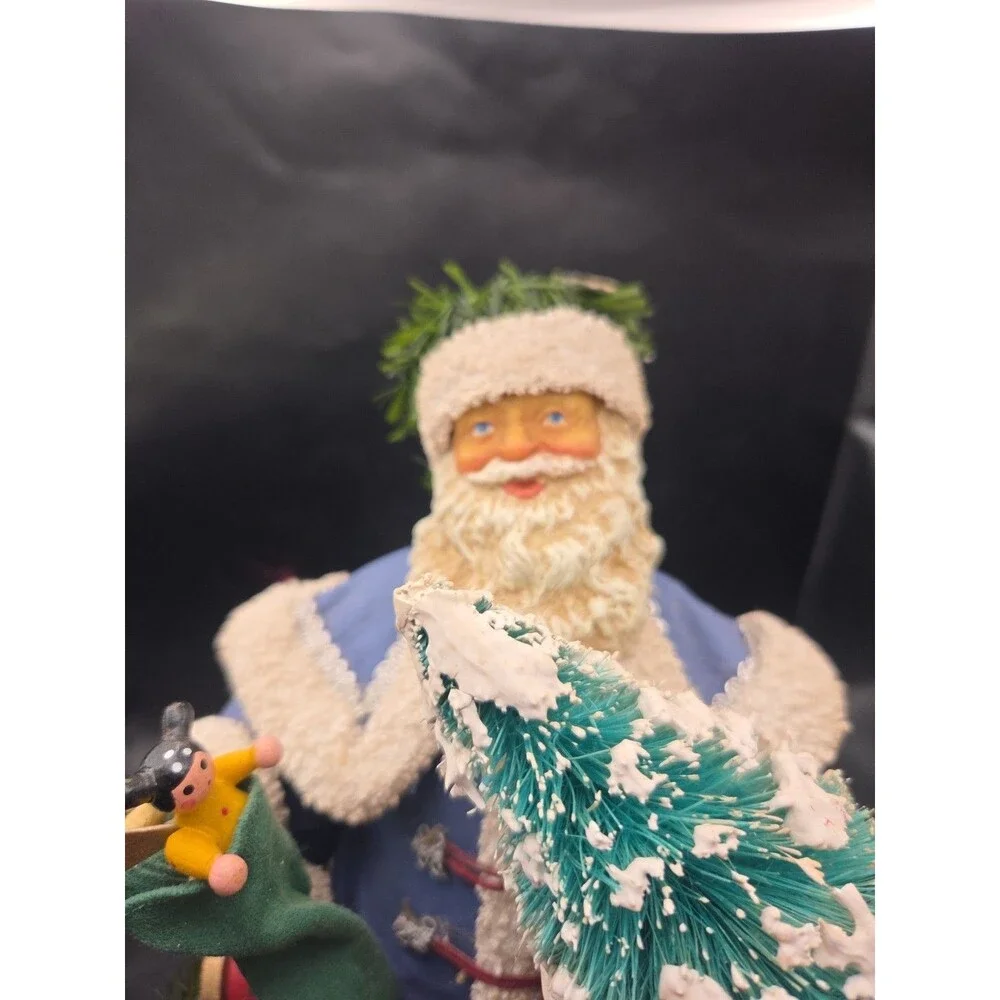 VTG Clothtique by Possible Dreams 1989 Santa in Blue Robe Figurine #713048